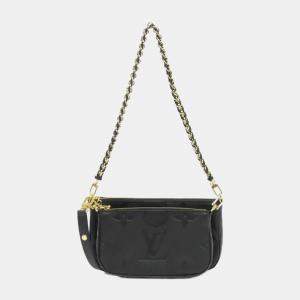 Louis Vuitton Black Monogram Empreinte Leather Multi Pochette Accessoires Shoulder Bag