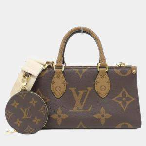 Louis Vuitton Brown Monogram Giant Canvas OnTheGo EW Shoulder Bag