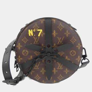 Louis Vuitton Brown Monogram Canvas N°7 Wheel Box Shoulder Bag