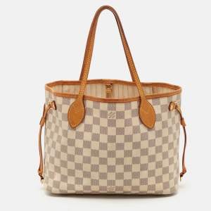 Louis Vuitton Damier Azur Canvas Neverfull PM Bag