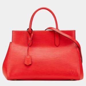 Pre Owned Louis Vuitton Red Epi Marly MM