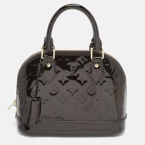 Pre Owned Louis Vuitton Amarante Monogram Vernis Alma BB Bag