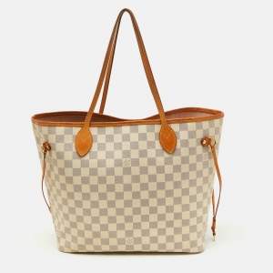 Louis Vuitton Damier Azur Canvas Neverfull MM Bag