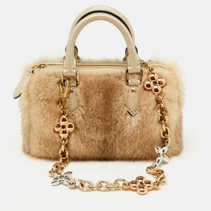 Louis Vuitton Mink Fur Nano Speedy Bag