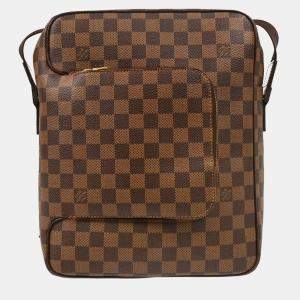 Pre Owned Louis Vuitton Damier Ebene Canvas Olaf MM Shoulder Bag