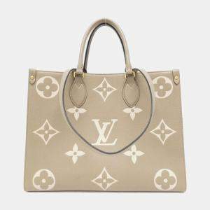 Louis Vuitton Bicolor Monogram Empreinte Leather OnTheGo MM Handbag