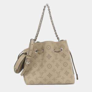 Louis Vuitton Beige, Galle Mahina Leather Bella Shoulder Bag