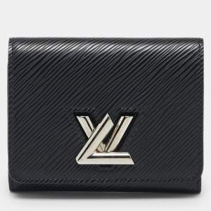 Louis Vuitton Black Epi Leather Twist Compact Wallet