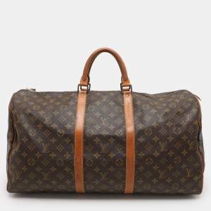 Louis Vuitton Monogram Canvas Keepall 55 Bag