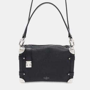 Louis Vuitton Noir Grained Calf Leather MM Side Trunk 