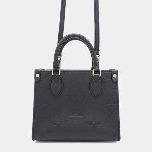 Louis Vuitton Noir Monogram Empreinte Leather BB Onthego Tote Bag