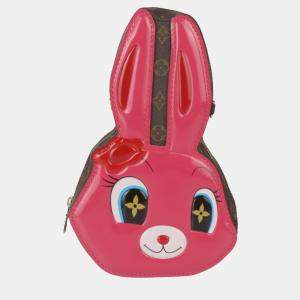 Louis Vuitton Brown Coated Canvas LV Monogram Rabbit Wallet On Chain  