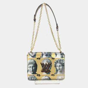 Louis Vuitton Gold Leather Fornasetti Twist MM Shoulder Bag