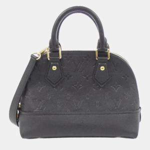 Louis Vuitton Black Leather Monogram Empreinte Neo Alma BB Handbag
