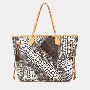 Pre Owned Louis Vuitton Brown Yayoi Kusama Monogram Neverfull MM Bag