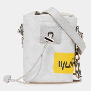 Louis Vuitton Light Grey Monogram Canvas Chalk Nano Sling Bag