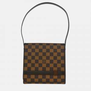 Pre Owned Louis Vuitton Brown Damier Ebene Canvas Tribeca Mini Handbag
