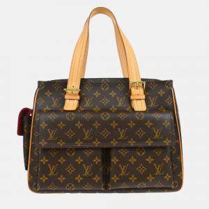 Pre Owned Louis Vuitton Brown Monogram Canvas Multipli Cite Handbag