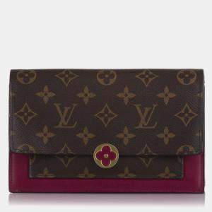 Louis Vuitton Brown Monogram Flore Wallet On Chain 