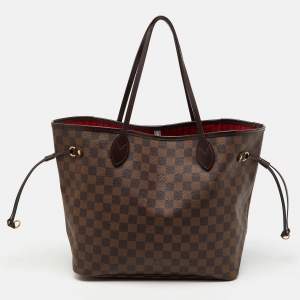 Louis Vuitton Damier Ebene Canvas Neverfull MM Bag