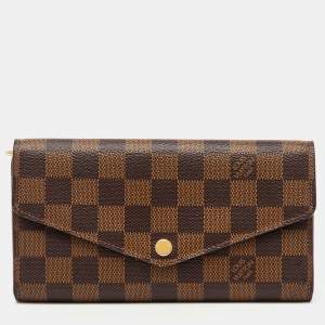 Louis Vuitton Damier Ebene Canvas Sarah Wallet