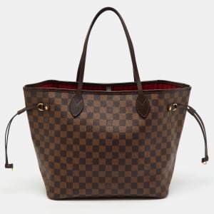 Louis Vuitton Damier Ebene Canvas Neverfull MM Bag