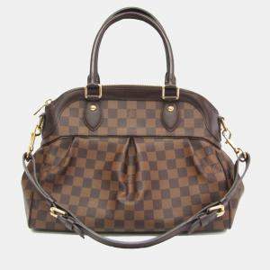  Louis Vuitton Brown Ebene Damier Trevi Pm Shoulder Bag 