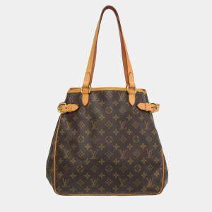 Louis Vuitton Brown Monogram Batignolles Vertical Shoulder Bag 