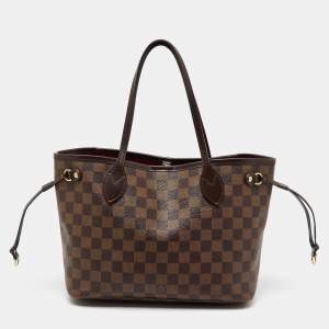 Louis Vuitton Damier Ebene Canvas Neverfull PM Bag