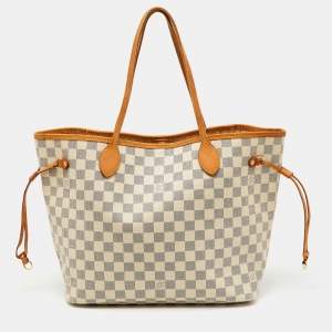 Louis Vuitton Damier Azur Canvas Neverfull MM Bag