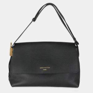 Louis Vuitton Black Grained Calf Leather Low Key Messenger bag