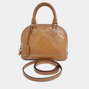 Louis Vuitton Brown Patent Leather Vernis Alma bag
