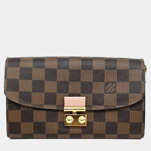Louis Vuitton Brown PVC Croisette Chain Wallet