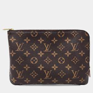 Louis Vuitton Brown PVC Monogram Etuille Voyage PM bag