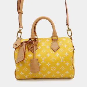 Louis Vuitton Yellow Speedy Bandouliere 25 Shoulder Bag