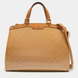 Louis Vuitton Blanc Corail Monogram Vernis Brea GM Bag