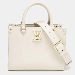 Pre Owned Louis Vuitton Quartz Leather Lock & Go Bag