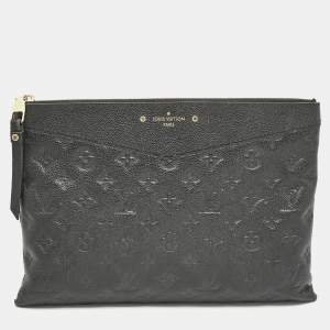Louis Vuitton Black Monogram Empreinte Leather Daily Pouch