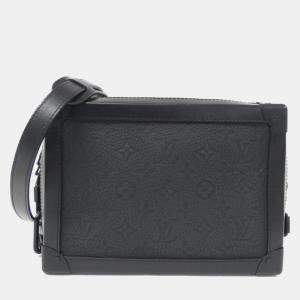 Louis Vuitton Black Taurillon Monogram Soft Trunk Shoulder Bag