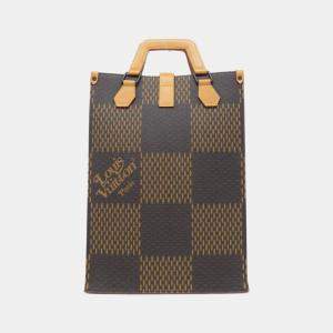Pre Owned Louis Vuitton Nigo Giant Damier Ebene Monogram Canvas Tote Bag