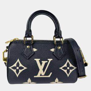 Louis Vuitton Bicolor Monogram Empreinte Leather Nano Speedy Shoulder Bag