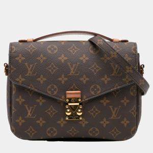 Louis Vuitton Brown Monogram Pochette Metis