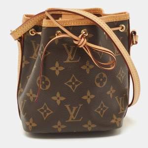 Pre Owned Louis Vuitton Monogram Canvas Nano Noe Bag