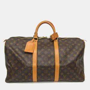 Louis Vuitton Monogram Keepall 50 Boston Bag Monogram