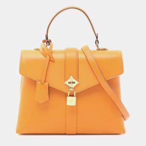Louis Vuitton Orange Grained Smooth Calfskin Rose Des Vents PM