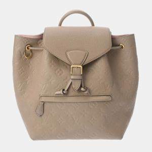 Louis Vuitton Tourterelle Monogram Empreinte Leather Montsouris PM Backpack