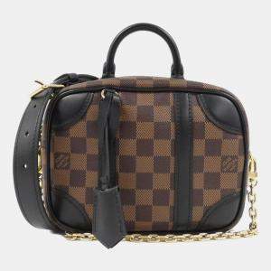 Pre Owned Louis Vuitton Damier Ebene Canvas Valisette Souple BB Shoulder Bag