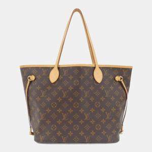 Louis Vuitton Brown Monogram Neverfull MM Bag