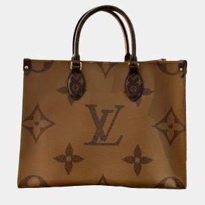 Louis Vuitton Monogram All-Leather Medium Size Tote Bag