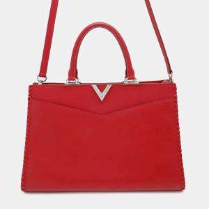 Louis Vuitton Ruby Leather Monogram Very Zip Tote Bag